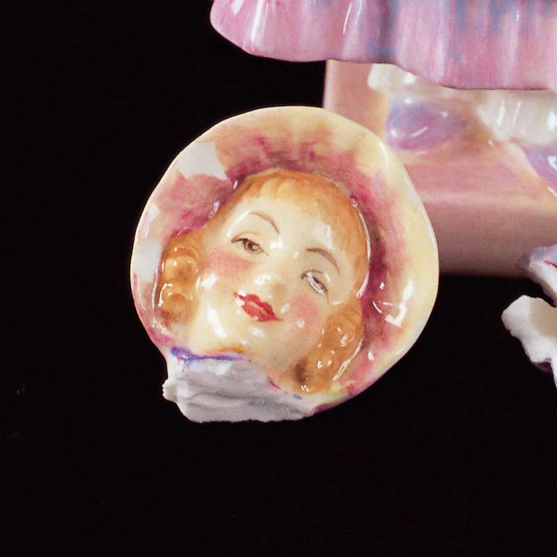 Antique Royal Doulton China Figurine Repair - Before Antique Royal Doulton China Figurine Repair - Before